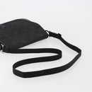 Salvatore Ferragamo Gancini Shoulder Bag Canvas Black Silver Auth bs35520-7