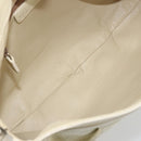 BVLGARI Shoulder Bag Leather Ivory Silver Auth bs35521-11