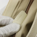 BVLGARI Shoulder Bag Leather Ivory Silver Auth bs35521-12