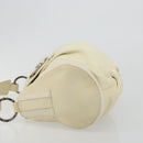 BVLGARI Shoulder Bag Leather Ivory Silver Auth bs35521-4