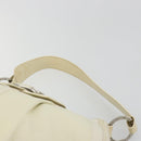 BVLGARI Shoulder Bag Leather Ivory Silver Auth bs35521-8