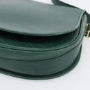 CARTIER Must Line Shoulder Bag Leather Green Gold Auth bs35522-9