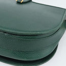 CARTIER Must Line Shoulder Bag Leather Green Gold Auth bs35522-15