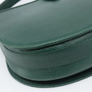 CARTIER Must Line Shoulder Bag Leather Green Gold Auth bs35522-16