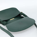 CARTIER Must Line Shoulder Bag Leather Green Gold Auth bs35522-17