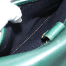 CARTIER Must Line Shoulder Bag Leather Green Gold Auth bs35522-23