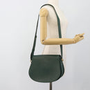 CARTIER Must Line Shoulder Bag Leather Green Gold Auth bs35522-24