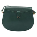 CARTIER Must Line Shoulder Bag Leather Green Gold Auth bs35522-2
