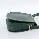 CARTIER Must Line Shoulder Bag Leather Green Gold Auth bs35522-4