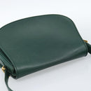CARTIER Must Line Shoulder Bag Leather Green Gold Auth bs35522-6