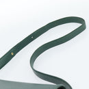 CARTIER Must Line Shoulder Bag Leather Green Gold Auth bs35522-8