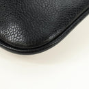 CHANEL Waist Bag Caviar Skin Black Gold CC Auth bs35525V-18