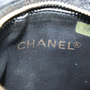 CHANEL Waist Bag Caviar Skin Black Gold CC Auth bs35525V-19