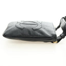 CHANEL Waist Bag Caviar Skin Black Gold CC Auth bs35525V-4