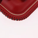 FENDI Airpods Case Mamma Baguette Earphone Case Leather Red Gold Auth bs35526V-9
