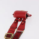FENDI Airpods Case Mamma Baguette Earphone Case Leather Red Gold Auth bs35526V-6