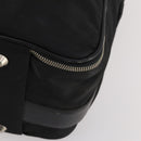 PRADA Boston Bag Nylon Black Silver Auth bs35527-10