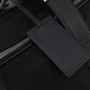 PRADA Boston Bag Nylon Black Silver Auth bs35527-15