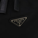 PRADA Boston Bag Nylon Black Silver Auth bs35527-16