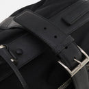 PRADA Boston Bag Nylon Black Silver Auth bs35527-18