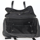 PRADA Boston Bag Nylon Black Silver Auth bs35527-20