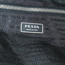 PRADA Boston Bag Nylon Black Silver Auth bs35527-22