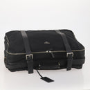 PRADA Boston Bag Nylon Black Silver Auth bs35527-6