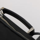 PRADA Boston Bag Nylon Black Silver Auth bs35527-8