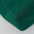 CHANEL Matelasse Chain Shoulder Bag Cotton Green Gold CC Auth bs35532-18