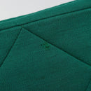 CHANEL Matelasse Chain Shoulder Bag Cotton Green Gold CC Auth bs35532-9