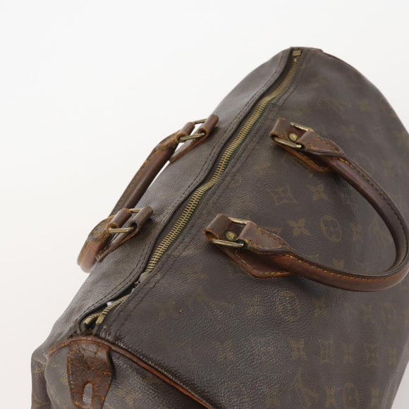 LOUIS VUITTON Monogram Speedy 35 Hand Bag M41524 LV Auth bs35533