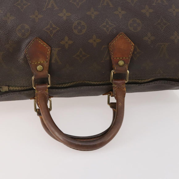 LOUIS VUITTON Monogram Speedy 35 Hand Bag M41524 LV Auth bs35533