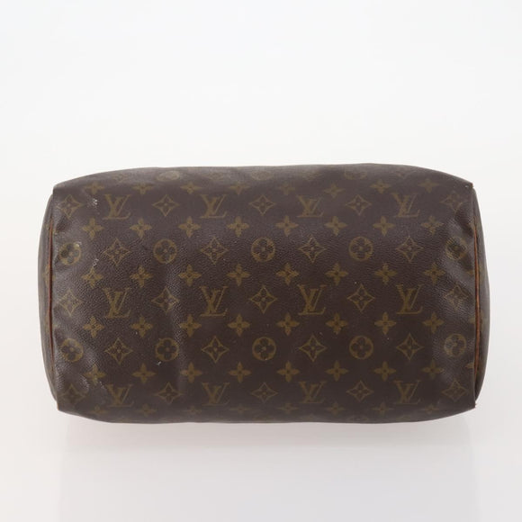 LOUIS VUITTON Monogram Speedy 35 Hand Bag M41524 LV Auth bs35533
