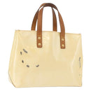 LOUIS VUITTON Monogram Vernis Reade PM Hand Bag Perle M91336 LV Auth bs35535-1