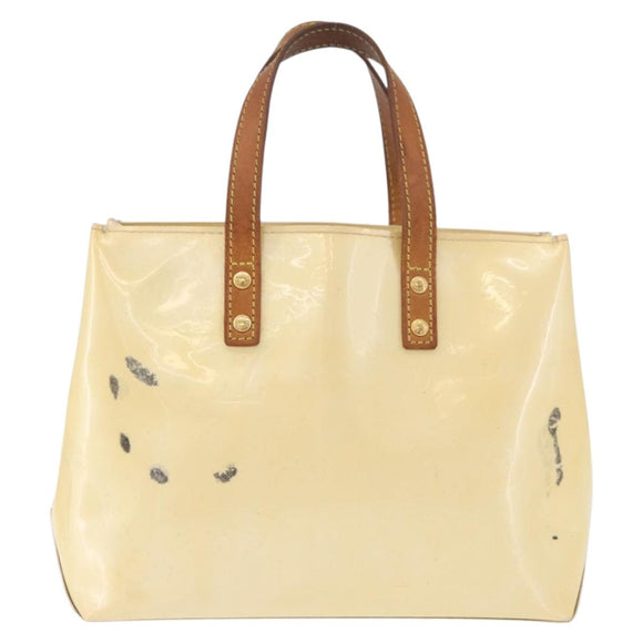 LOUIS VUITTON Monogram Vernis Reade PM Hand Bag Perle M91336 LV Auth bs35535