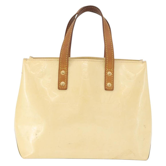 LOUIS VUITTON Monogram Vernis Reade PM Hand Bag Perle M91336 LV Auth bs35535