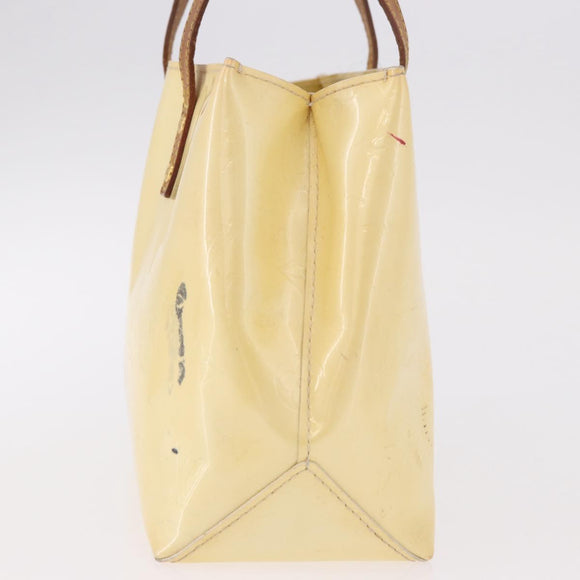 LOUIS VUITTON Monogram Vernis Reade PM Hand Bag Perle M91336 LV Auth bs35535