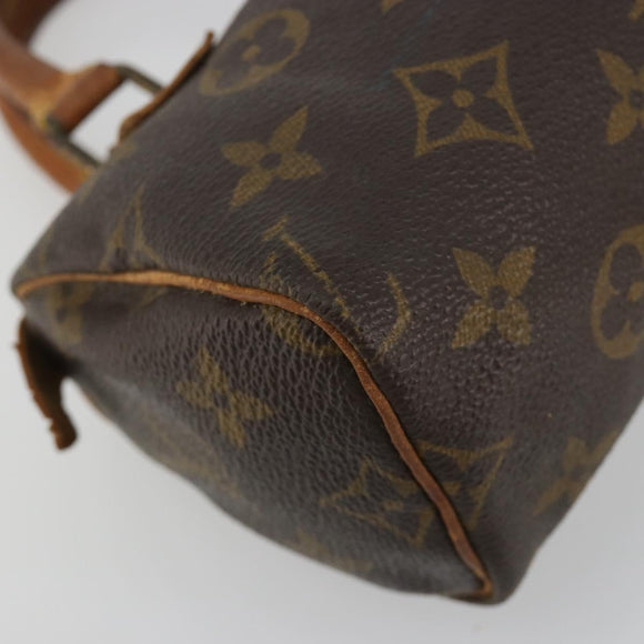 LOUIS VUITTON Monogram Mini Speedy Hand Bag M41534 LV Auth bs35539