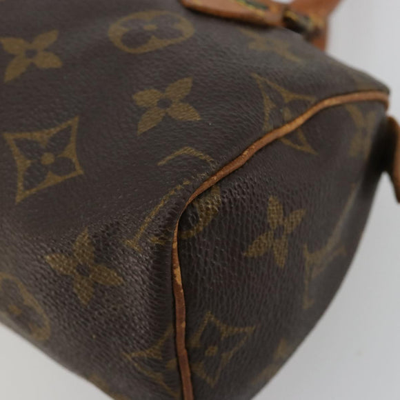 LOUIS VUITTON Monogram Mini Speedy Hand Bag M41534 LV Auth bs35539