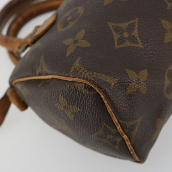 LOUIS VUITTON Monogram Mini Speedy Hand Bag M41534 LV Auth bs35539