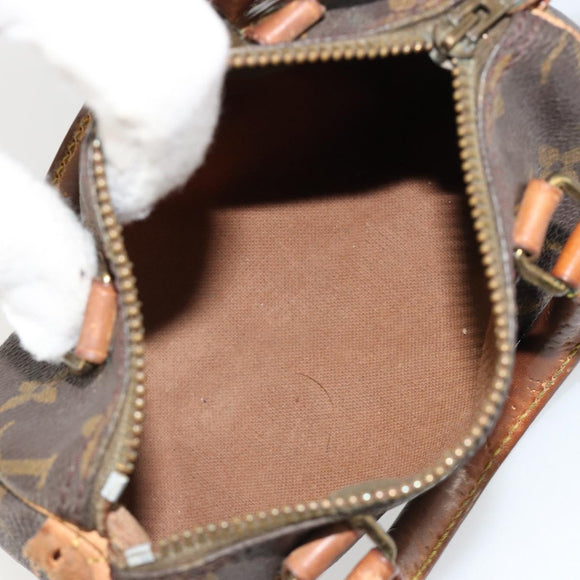 LOUIS VUITTON Monogram Mini Speedy Hand Bag M41534 LV Auth bs35539