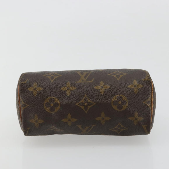 LOUIS VUITTON Monogram Mini Speedy Hand Bag M41534 LV Auth bs35539