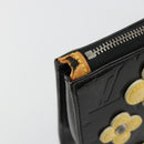 LOUIS VUITTON Monogram Vernis Lexington Pouch Flower Zwart M92245 Auth bs35540-9