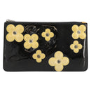 LOUIS VUITTON Monogram Vernis Lexington Pouch Flower Zwart M92245 Auth bs35540-13