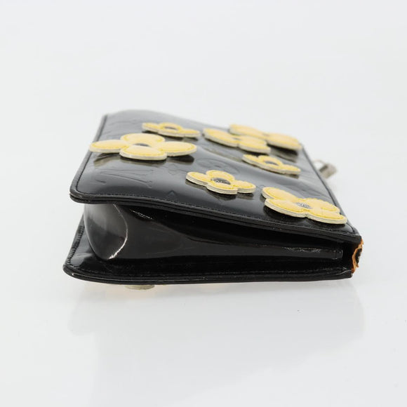LOUIS VUITTON Monogram Vernis Lexington Pouch Flower Zwart M92245 Auth bs35540