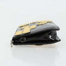 LOUIS VUITTON Monogram Vernis Lexington Pouch Flower Zwart M92245 Auth bs35540-4