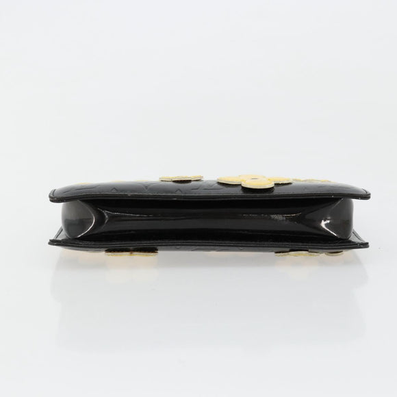 LOUIS VUITTON Monogram Vernis Lexington Pouch Flower Zwart M92245 Auth bs35540