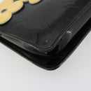 LOUIS VUITTON Monogram Vernis Lexington Pouch Flower Zwart M92245 Auth bs35540-14