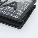 CHANEL Clutch Bag Vinyl Black Gold CC Auth bs35542V-8