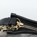 CHANEL Clutch Bag Vinyl Black Gold CC Auth bs35542V-10